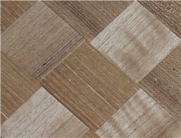 Teak woven veneer