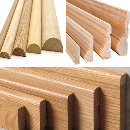 solid wood molding profile